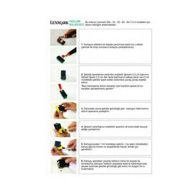 Lexmark GKSVYN38 35 Uyumlu Renkli Toner Dolum Seti
