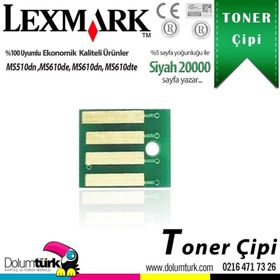 Lexmark MS510-505U-50F5U00 Ultra Yüksek Kapasiteli Toner Chip