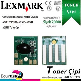 Lexmark MX510-605X-60F5X00 Extra Yüksek Kapasiteli Toner Chip
