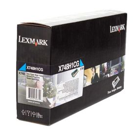 Lexmark X748-X748H1CG Mavi Yüksek Kapasiteli Orijinal Toner