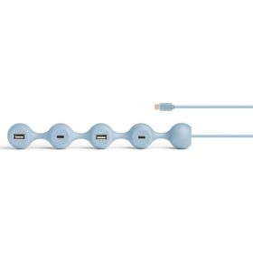 Lexon Açık Mavi Peas Hub C USB Çoğaltıcı
