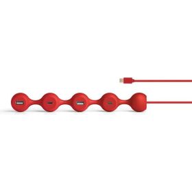 Lexon Kırmızı Peas Hub C USB Çoğaltıcı