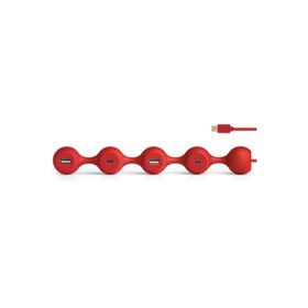 Lexon Kırmızı Peas Hub C USB Çoğaltıcı