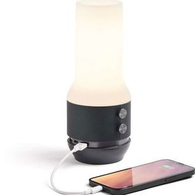 Lexon Terrace Lamba Powerbank Metalik Gri Bluetooth Hoparlör