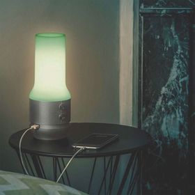 Lexon Terrace Lamba Powerbank Metalik Gri Bluetooth Hoparlör