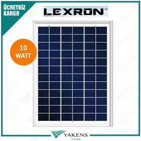 Lexron 10 Watt Polikristal Güneş Paneli