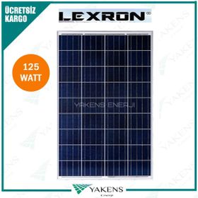 Lexron 125 Watt Polikristal Güneş Paneli