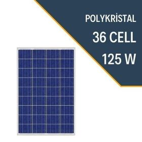 Lexron 125 Watt Polikristal Güneş Paneli
