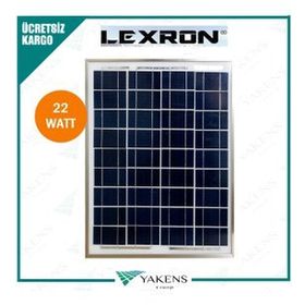 Lexron 22 Watt Polikristal Güneş Paneli