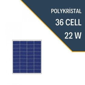 Lexron 22 Watt Polikristal Güneş Paneli