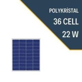Lexron 22 Watt Polikristal Güneş Paneli