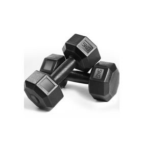 Leyaton 2x5 kg Siyah Dumbel Set