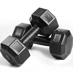 Leyaton 2x5 kg Siyah Dumbel Set