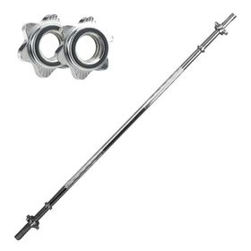 Leyaton LYT-13 120 cm Krom Düz Halter Ağırlık Barı