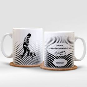 Leydi Collection Atatürk 007 Beyaz Kupa