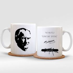 Leydi Collection Atatürk 008 Beyaz Kupa