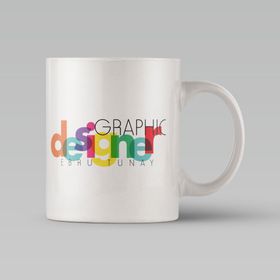 Leydi Collection Grafik Tasarımcı Temalı 4 Beyaz Kupa