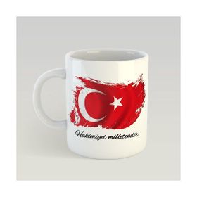 Leydi Collection Hakimiyet Milletindir 001 Beyaz Kupa