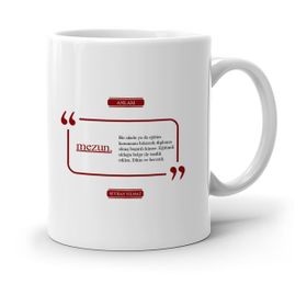 Leydi Collection Lügat Mezun 2 Beyaz Kupa Bardak