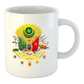 Leydi Collection Osmanlı Armalı Beyaz Kupa