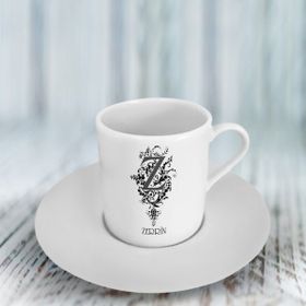 Leydi Collection Z Harfli Model 1 Türk Kahvesi Fincanı