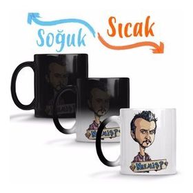 Leyla Ve Mecnun Neemiş Porselen Kupa Bardak