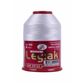 Leylak 50 No 100 gr Kar Beyaz Dantel ve Oya İpi