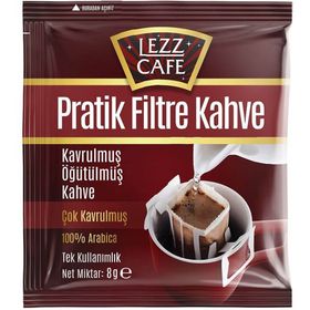 Lezzcafe 8 gr Çok Kavrulmuş Pratik Filtre Kahve