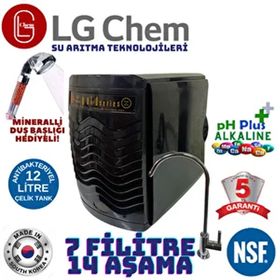 LG Chem Gold Siyah 12 lt 7 Filitre 14 Aşamali Su Aritma Cihazi