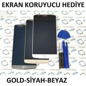 Lg G3 D855 Lcd Ekran Dokunmatik Çıtalı, altin
