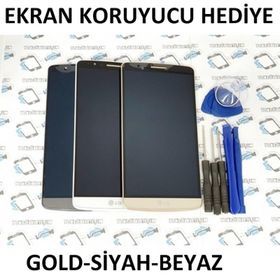 Lg G3 D855 Lcd Ekran Dokunmatik Çıtalı, altin