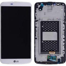 LG K10 K430 Dokunmatik Beyaz Çıtalı Lcd Ekran