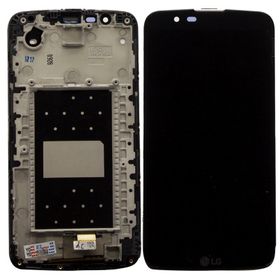 LG K10 K430 Dokunmatik Siyah Çıtalı Lcd Ekran