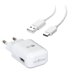 LG MCS-05ED Beyaz Type-C Şarj Aleti ve Kablosu