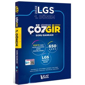 LGS 1. Dönem Çözgir Soru Bankası İcat Yayınları