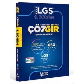 LGS 1. Dönem Çözgir Soru Bankası İcat Yayınları