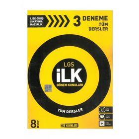LGS 1. Dönem Tüm Dersler 3'lü Deneme Sınavı Yeni - Hız Yayınları