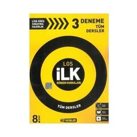 LGS 1. Dönem Tüm Dersler 3'lü Deneme Sınavı Yeni - Hız Yayınları