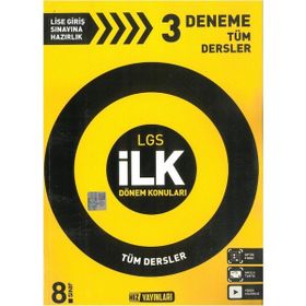 LGS 1. Dönem Tüm Dersler 3'lü Deneme Sınavı Yeni - Hız Yayınları