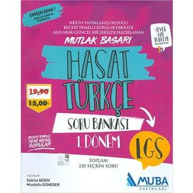 LGS 1. Dönem Türkçe Soru Bankası Muba Yayınları