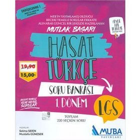 LGS 1. Dönem Türkçe Soru Bankası Muba Yayınları