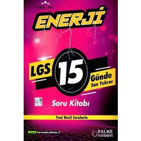 LGS 15 Günde Son Tekrar Enerji Soru Kitabı Palme Yayınları