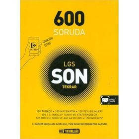 LGS 600 Soruda Son Tekrar - Hız Yayınları