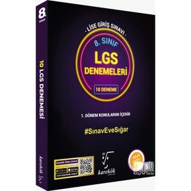 LGS 8.Sınıf 1. Dönem 10 Deneme Sınavı - Karekök Yayınları