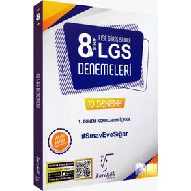 LGS 8.Sınıf 1. Dönem 10 Deneme Sınavı - Karekök Yayınları