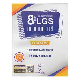 LGS 8.Sınıf 1. Dönem 10 Deneme Sınavı - Karekök Yayınları