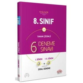 LGS 8. Sınıf 6 Deneme Sınavı Tamamı Çözümlü - Editör Yayınları