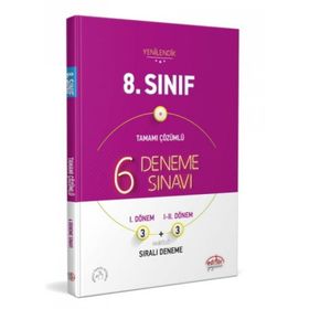 LGS 8. Sınıf 6 Deneme Sınavı Tamamı Çözümlü - Editör Yayınları