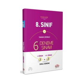 LGS 8. Sınıf 6 Deneme Sınavı Tamamı Çözümlü - Editör Yayınları