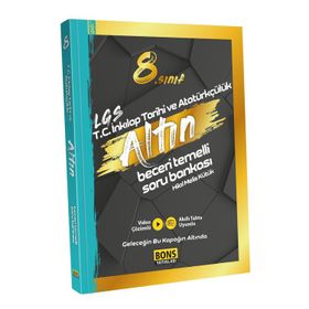 LGS 8. Sınıf Bons Altın T.C. İnkilap Tarihi ve Atatürkçülük Soru Bankası-Bons Yayınları